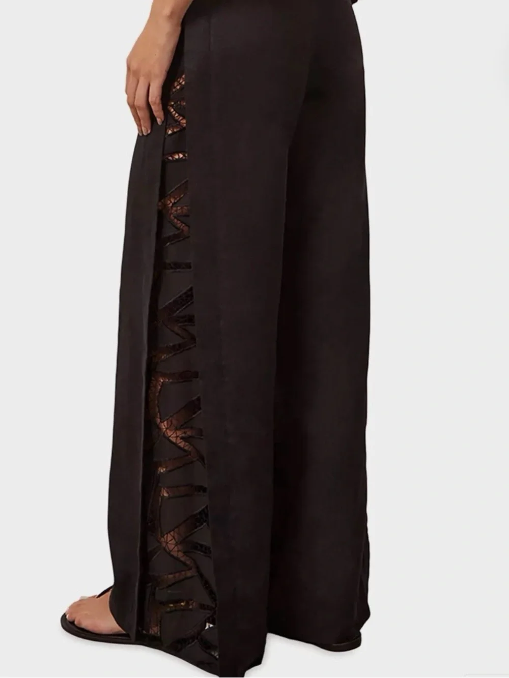 VIX Paula Hermanny Solid Bree High Waist Pants M - Picture 1 of 10